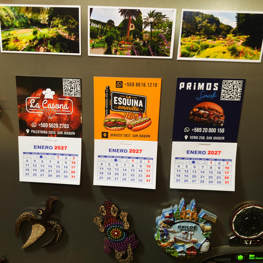 Mini Calendarios Magnéticos Publicitarios