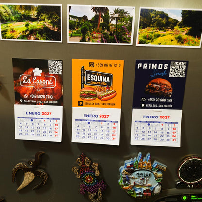 Mini Calendarios Magnéticos Publicitarios