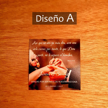 Fotoimán Personalizada para Matrimonio