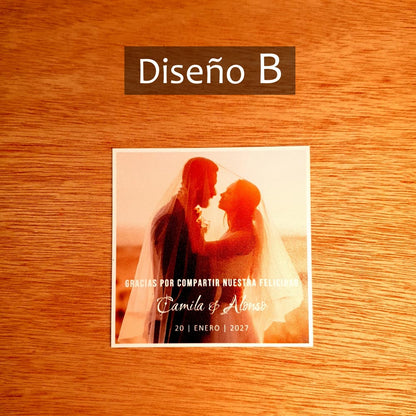 Fotoimán Personalizada para Matrimonio