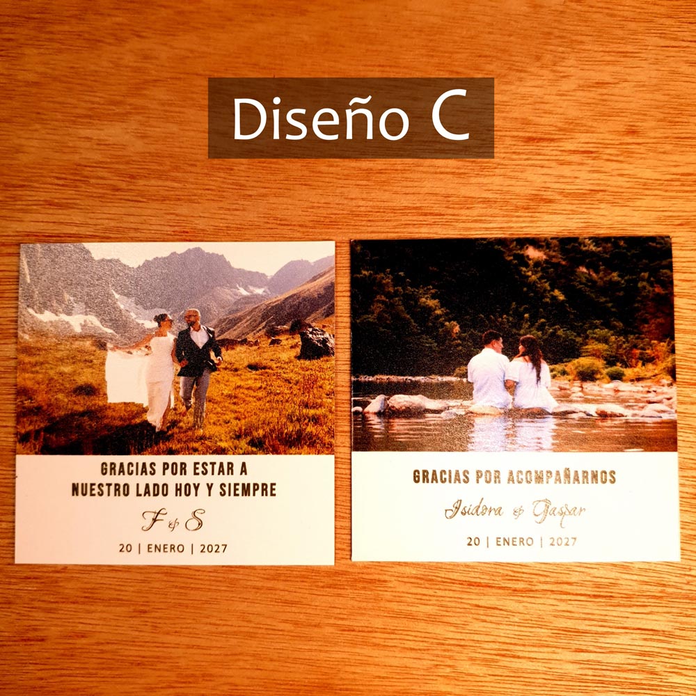 Fotoimán Personalizada para Matrimonio