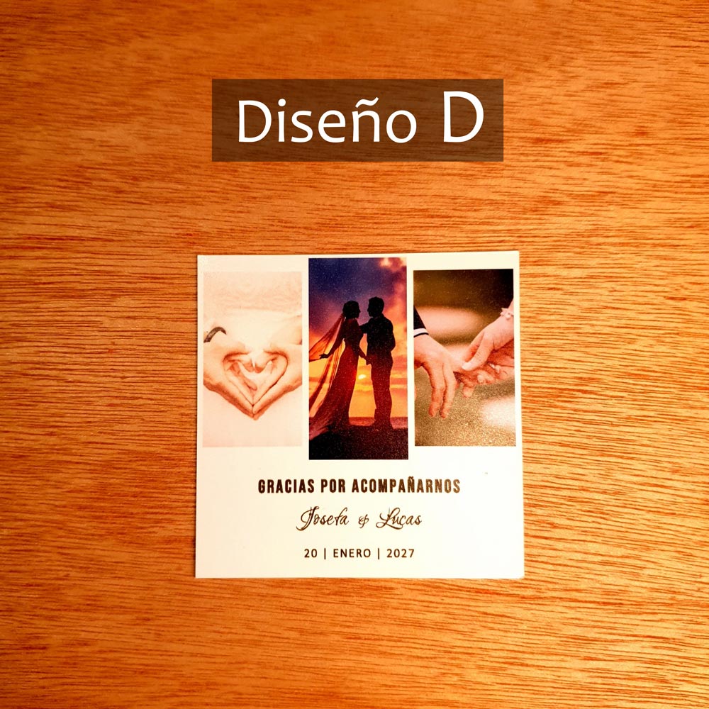 Fotoimán Personalizada para Matrimonio