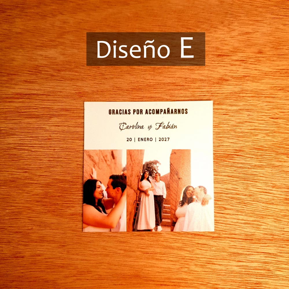 Fotoimán Personalizada para Matrimonio