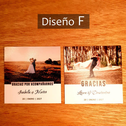 Fotoimán Personalizada para Matrimonio