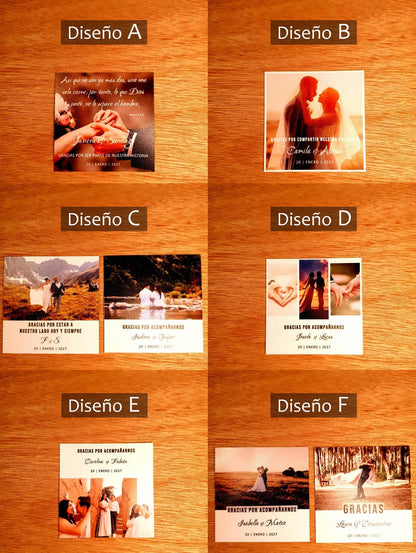 Fotoimán Personalizada para Matrimonio