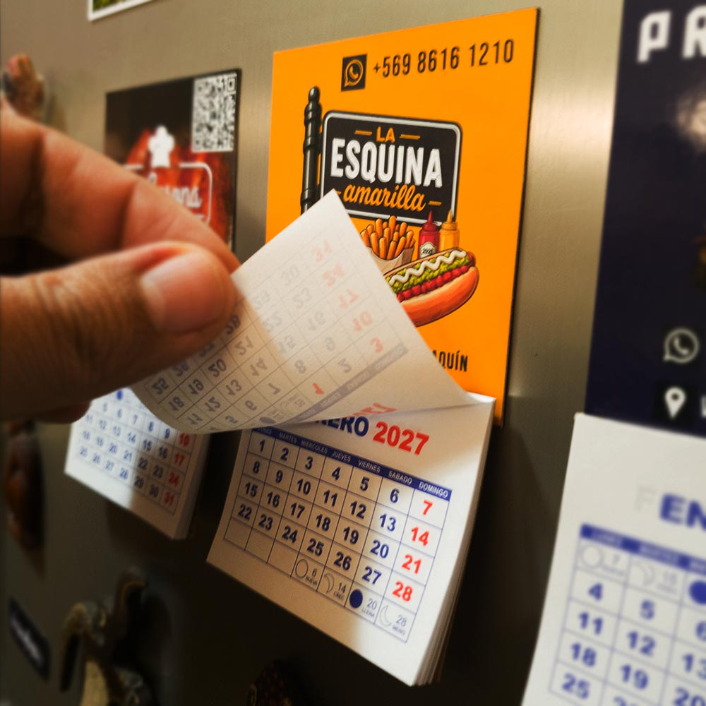 Mini Calendarios Magnéticos Publicitarios